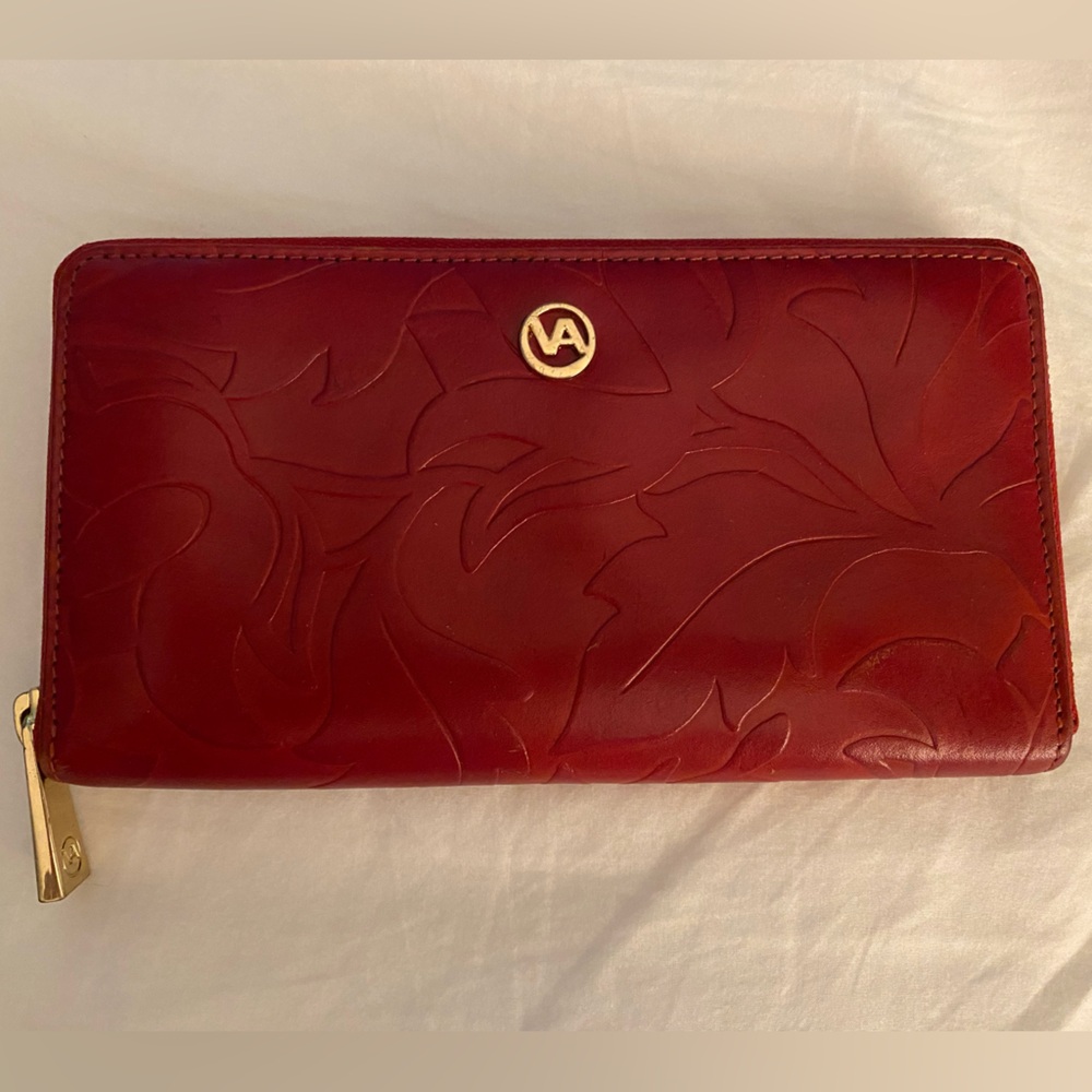 Valentina Embossed Italian Leather Wallet
